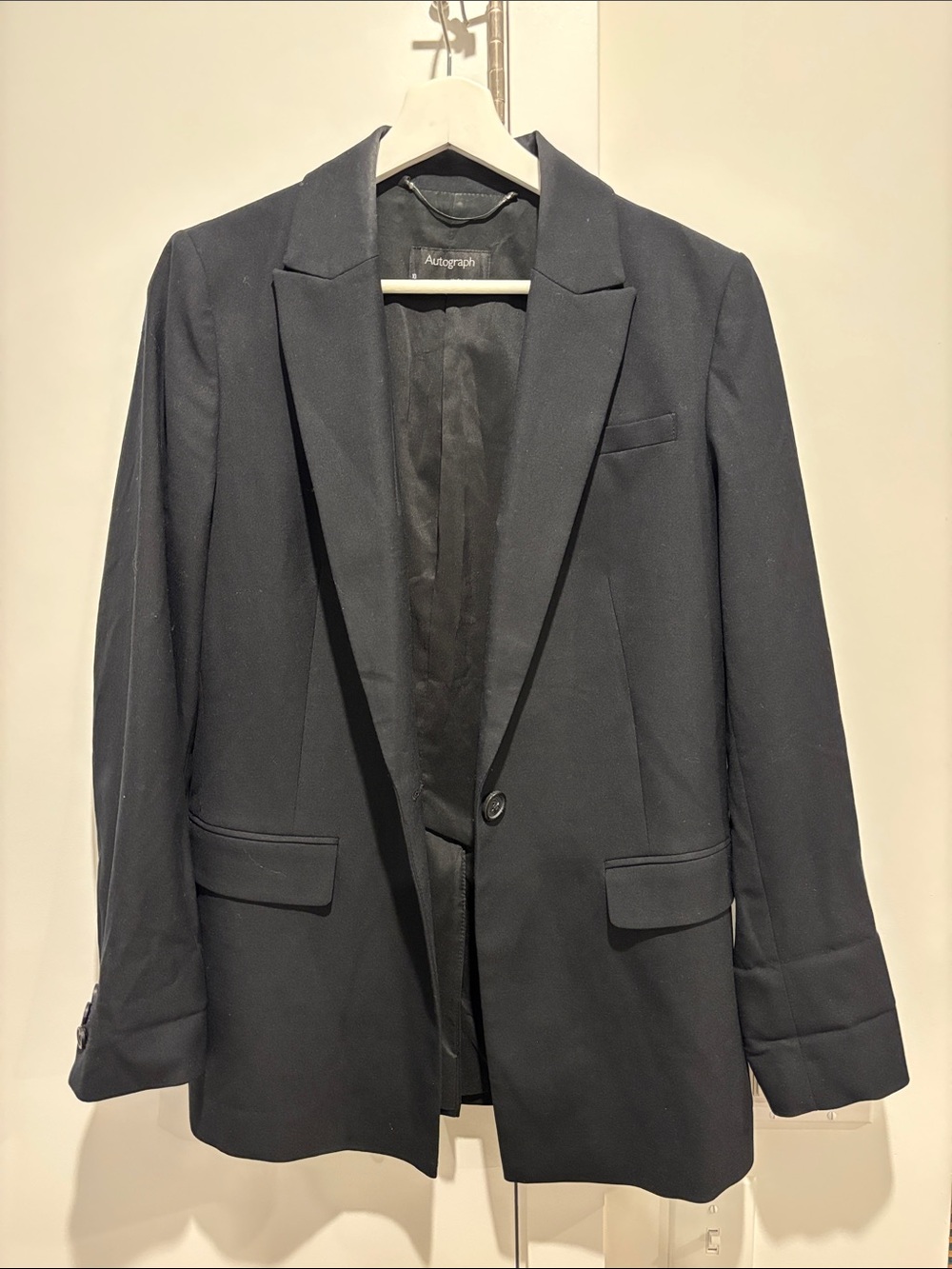 Autograph Black Single-Button Tailored Blazer